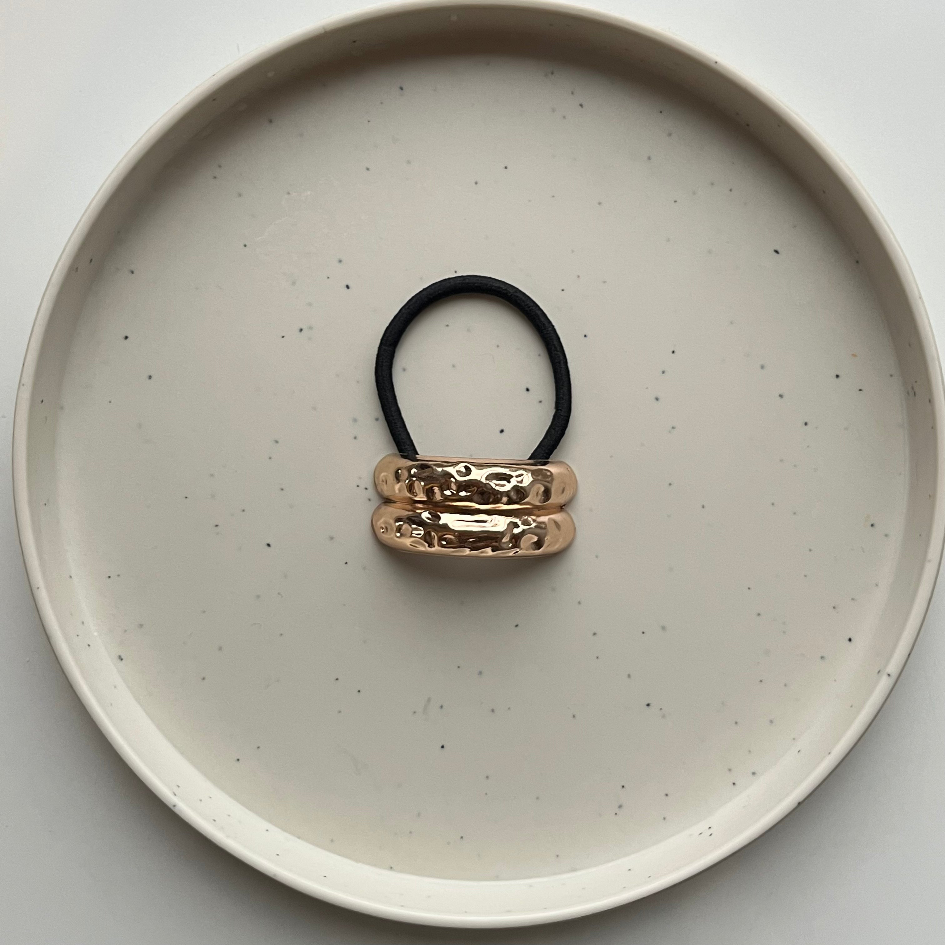 Hammered Gold – Hair Tie